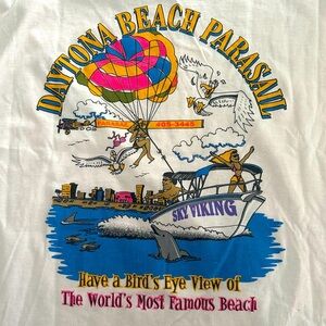 Vintage 90’s Daytona Beach Parasail Graphic Tee - White